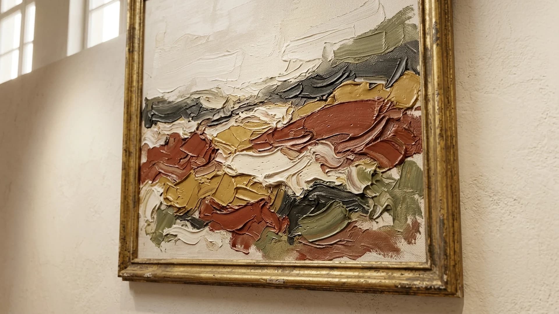 Pinceladas em tela, processo artístico