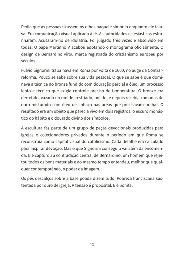 Página do meio de uma edição, com o texto como foi enviado