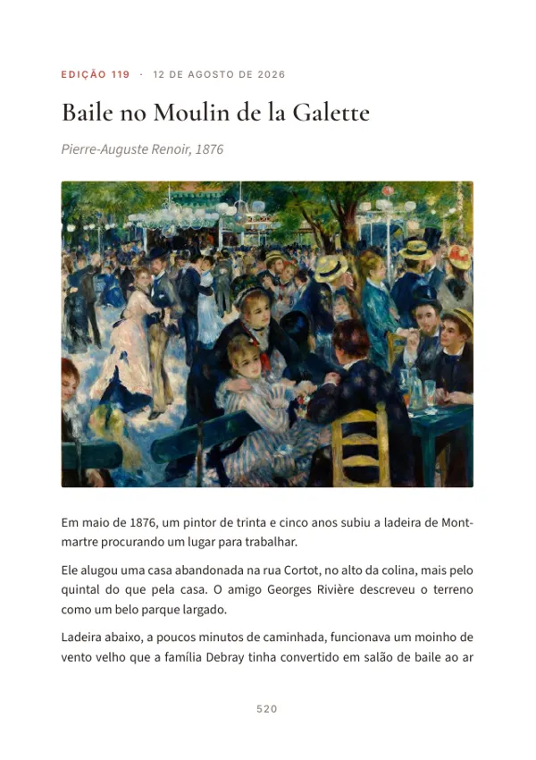 Página 520 do volume: abertura da edição 119, Baile no Moulin de la Galette